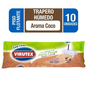 Trapero Húmedo Desechable Piso Flotante Coco 10un. Virutex